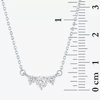 (Si2-I1/G-H) Womens 1/3 CT. T.W. Lab Grown White Diamond 10K Gold Round 18 Inch Pendant Necklace