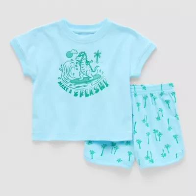 Okie Dokie Baby Boys 2-pc. Short Set