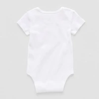 Okie Dokie Baby Boys Round Neck Short Sleeve Rib Bodysuit