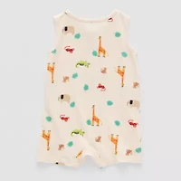 Okie Dokie Baby Boys Sleeveless Checked Romper