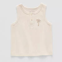 Okie Dokie Baby Boys Henley Neck Sleeveless Tank Top