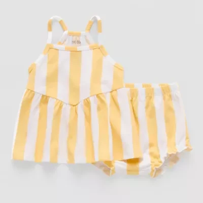 Okie Dokie Baby Girls Sleeveless 2-pc. Dress Set