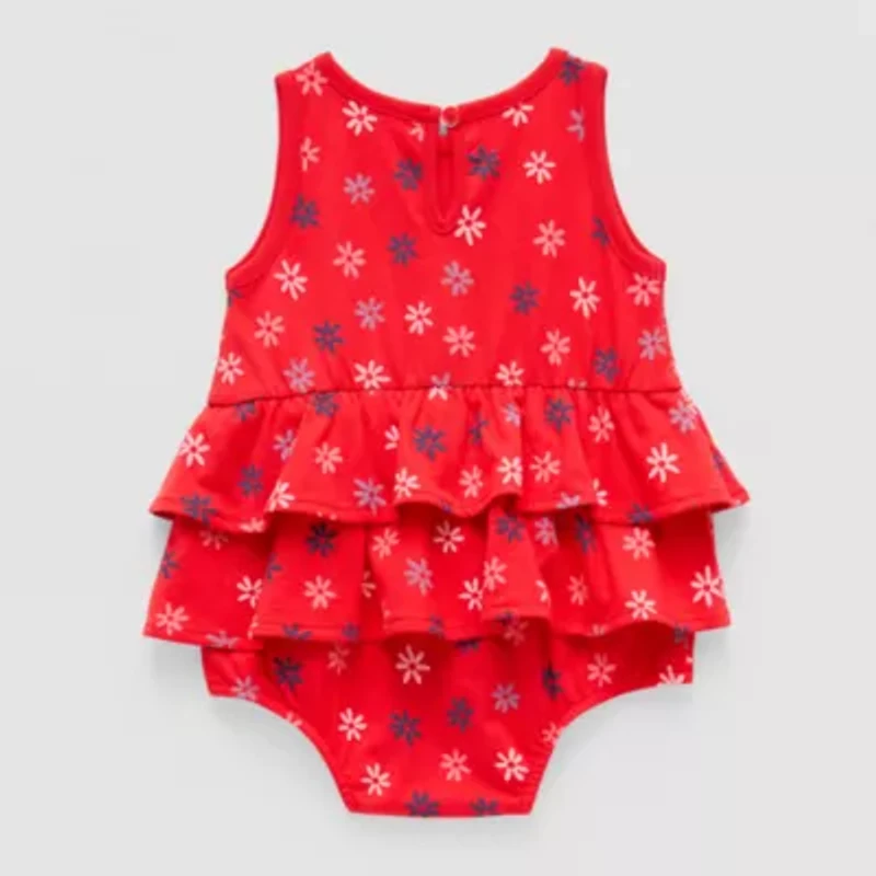 Okie Dokie Baby Girls Sleeveless Star Romper