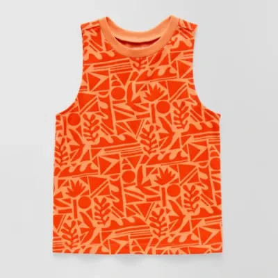 Okie Dokie Toddler & Little Boys Crew Neck Sleeveless Tank Top