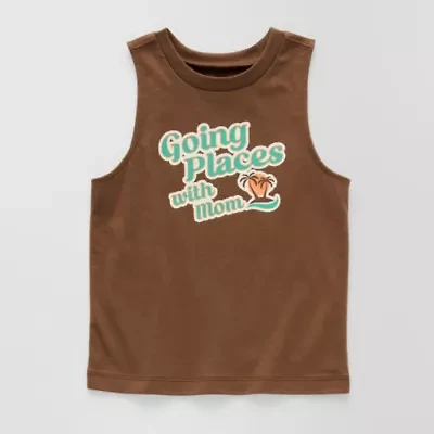 Okie Dokie Toddler & Little Boys Crew Neck Sleeveless Tank Top