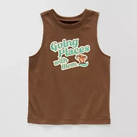 Okie Dokie Toddler & Little Boys Crew Neck Sleeveless Tank Top