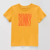 Okie Dokie Toddler & Little Boys Crew Neck Short Sleeve Regular Fit Graphic T-Shirt