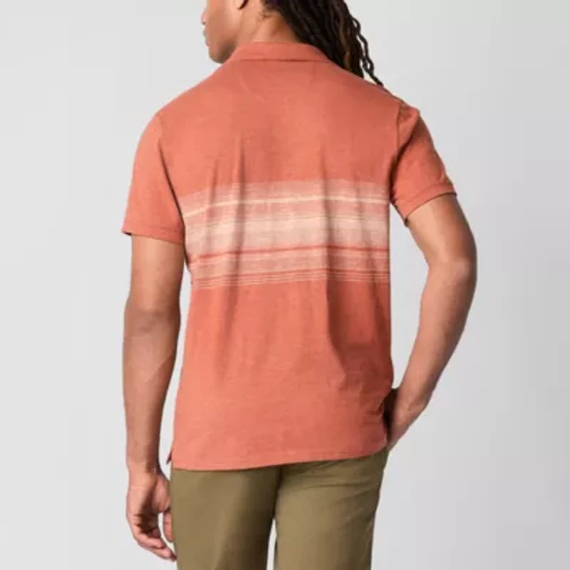 mutual weave Mens Regular Fit Short Sleeve Polo Shirt