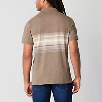 mutual weave Mens Regular Fit Short Sleeve Polo Shirt