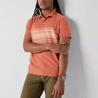 mutual weave Mens Regular Fit Short Sleeve Polo Shirt