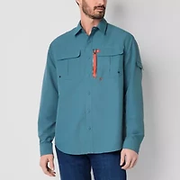 American Outdoorsman Mens Long Sleeve Regular Fit Button-Down Shirt