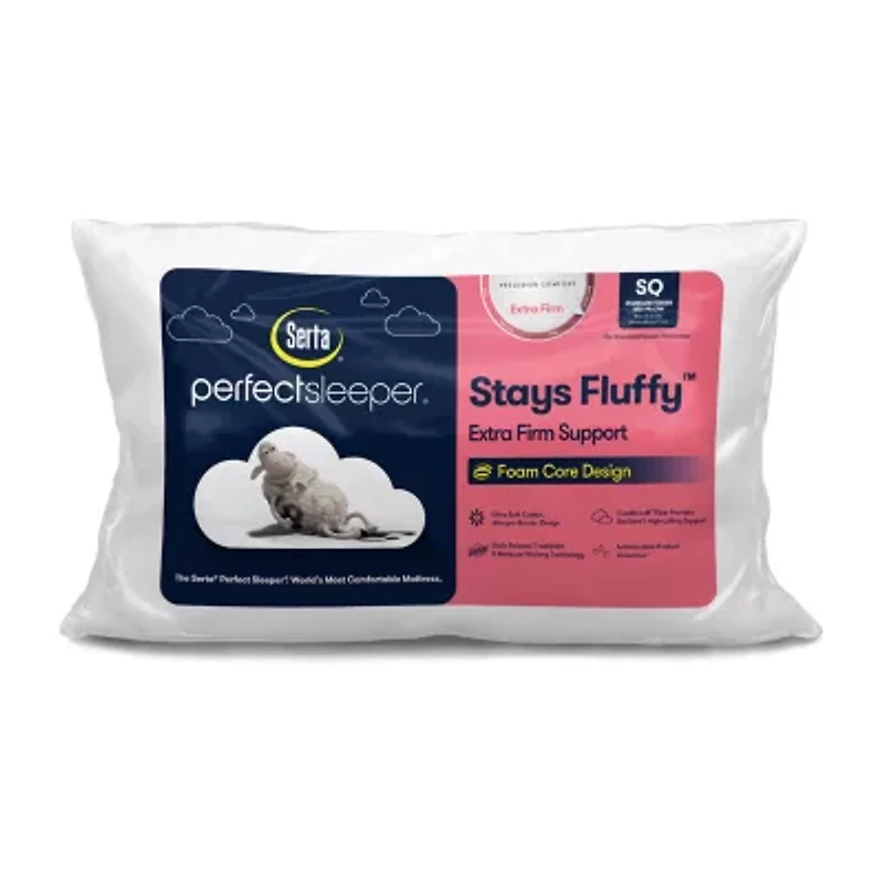 Serta PerfectSleeper Stays Fluffy Extra Firm Support Pillow