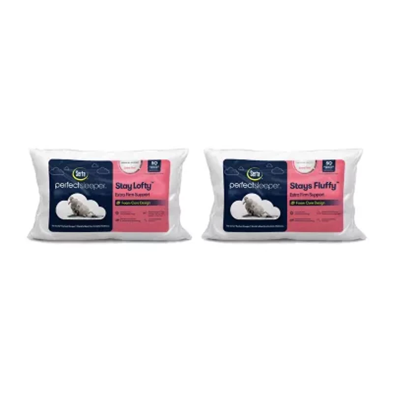 Serta PerfectSleeper Stays Fluffy Extra Firm Support Pillow