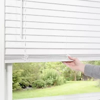 Cut-to-Width 2" Cordless Faux-Wood Blinds