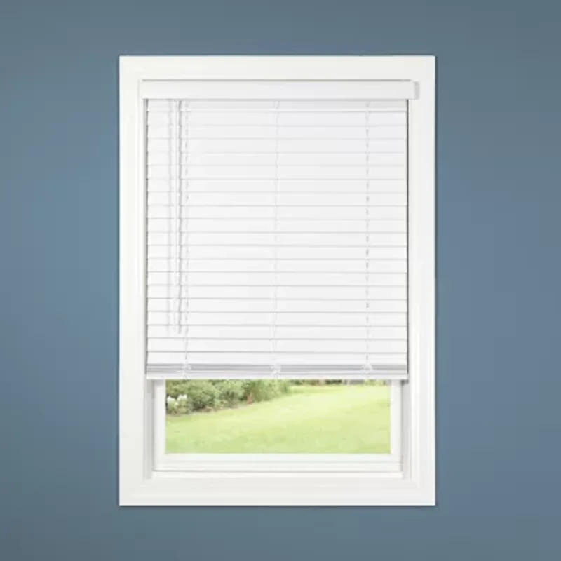 Cut-to-Width 2" Cordless Faux-Wood Blinds