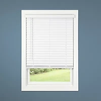 Cut-to-Width 2" Cordless Faux-Wood Blinds
