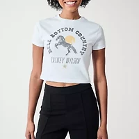 Lainey Wilson Bell Bottom Womens Crew Neck Short Sleeve Juniors T-Shirt