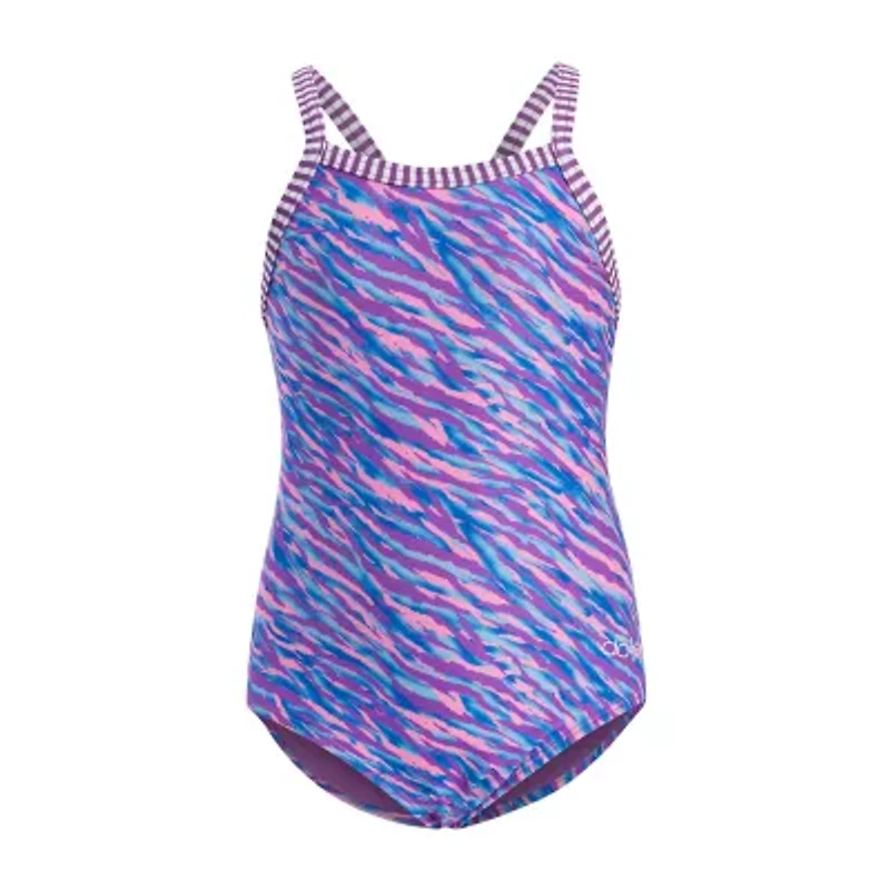 Dolfin Toddler Girls Easy-on + Easy-off Animal One Piece Swimsuit