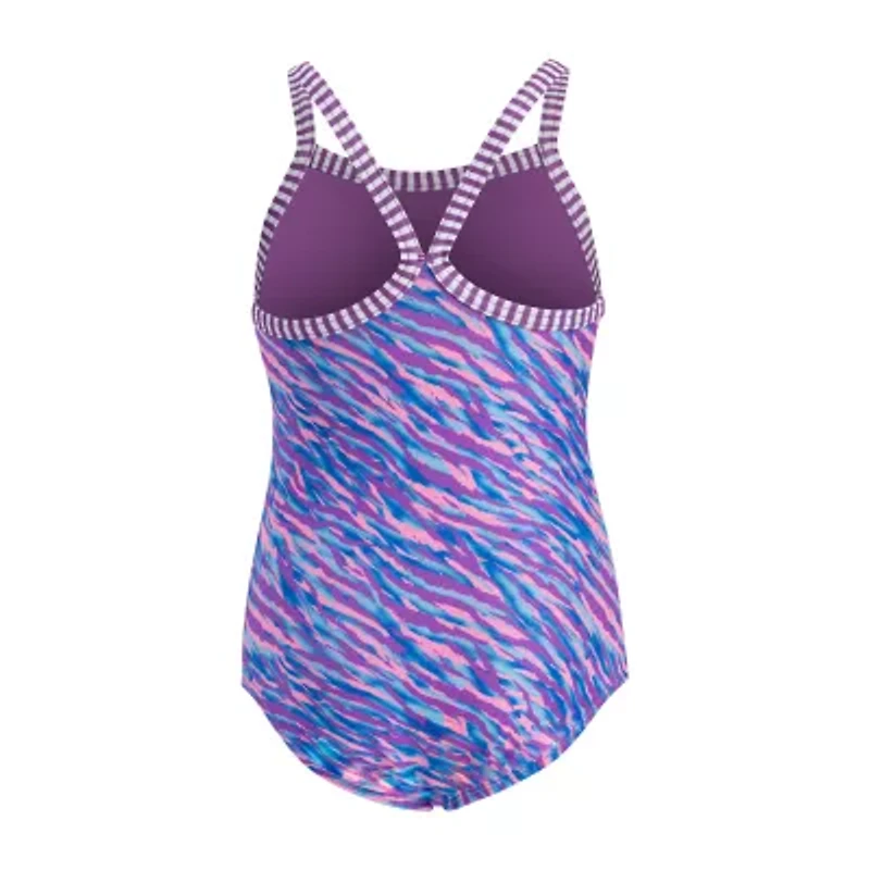 Dolfin Toddler Girls Easy-on + Easy-off Animal One Piece Swimsuit