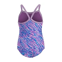 Dolfin Toddler Girls Easy-on + Easy-off Animal One Piece Swimsuit