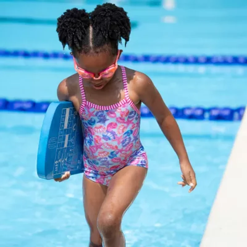 Dolfin Toddler Girls Easy-on + Easy-off One Piece Swimsuit