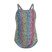 Dolfin Toddler Girls Easy-on + Easy-off One Piece Swimsuit