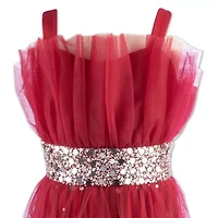 Speechless Big Kid Girls Embellished Sleeveless Midi Party Dress