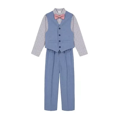 Van Heusen Little & Big Kid Boys 4-pc. Suit Set