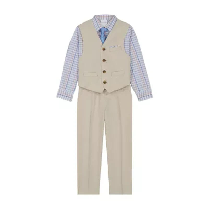 Van Heusen Little & Big Kid Boys 4-pc. Suit Set