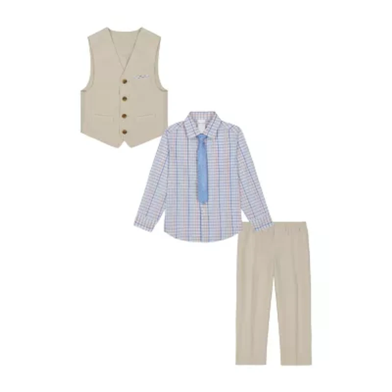 Van Heusen Little & Big Kid Boys 4-pc. Suit Set