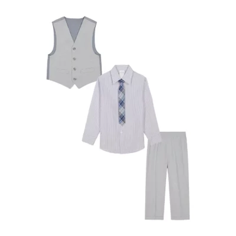 Van Heusen Little & Big Kid Boys 4-pc. Suit Set