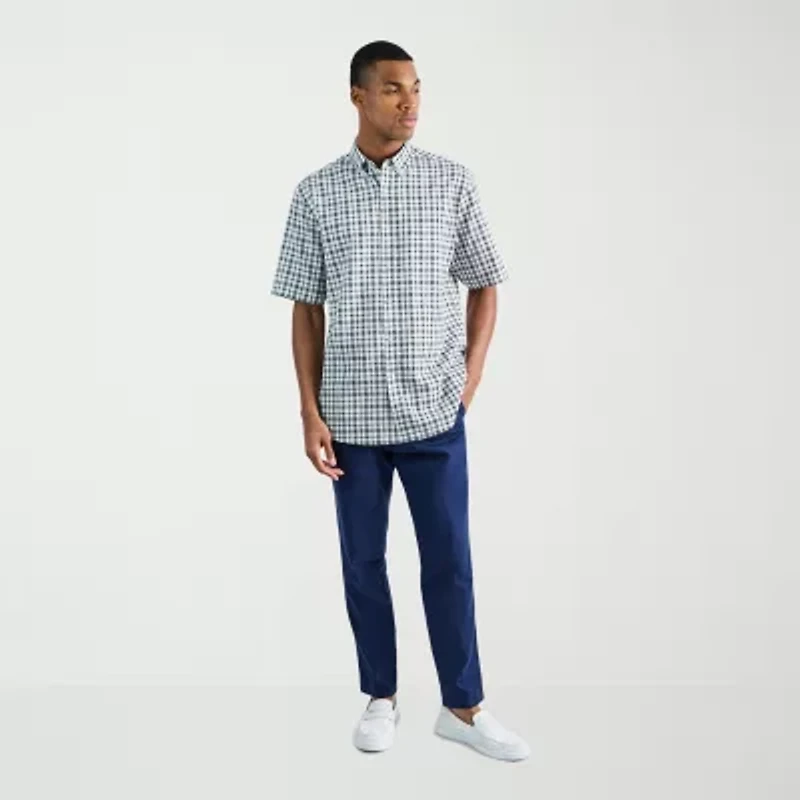 Haggar Comfort Luxe Mens Straight Fit Flat Front Pant