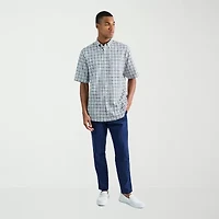 Haggar Comfort Luxe Mens Straight Fit Flat Front Pant