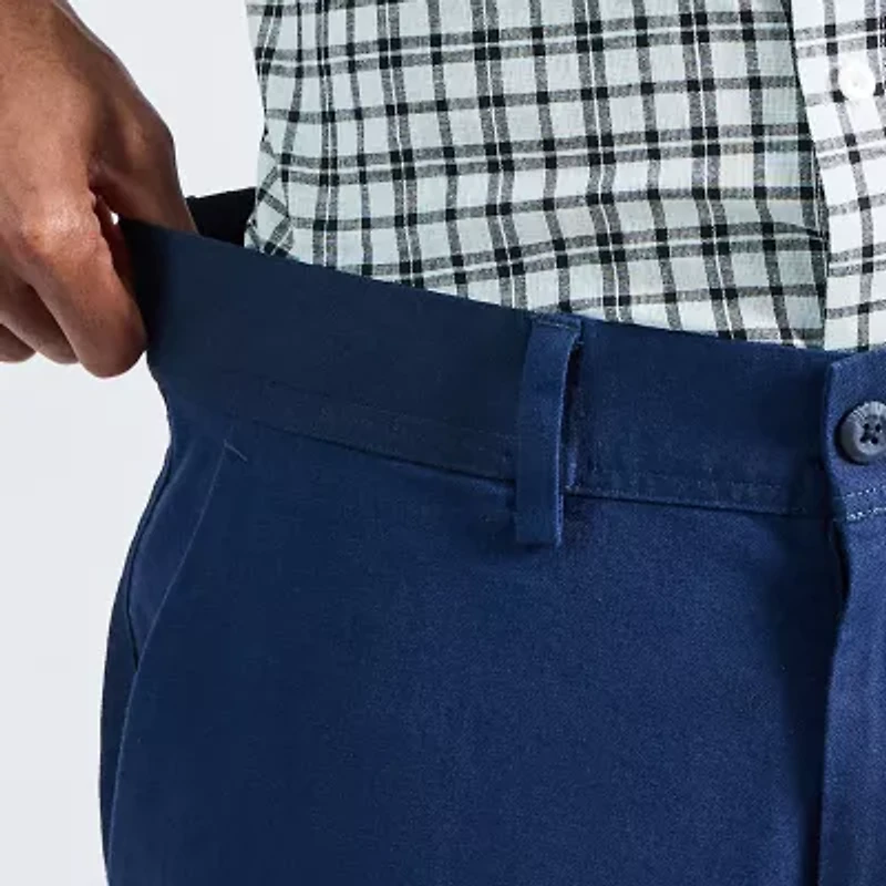 Haggar Comfort Luxe Mens Straight Fit Flat Front Pant