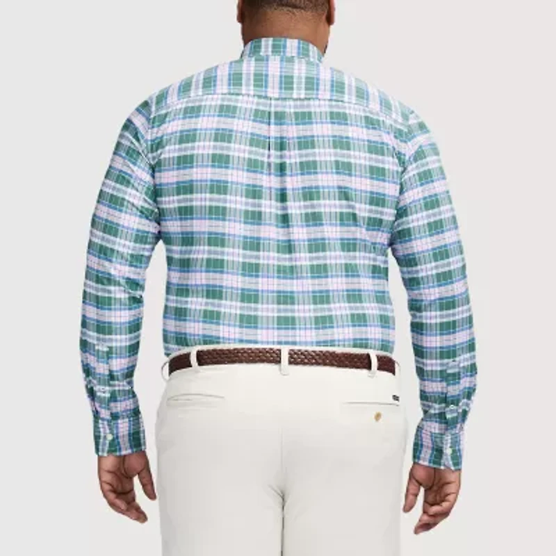 IZOD Oxford Mens Long Sleeve Classic Fit Big and Tall Button-Down Shirt