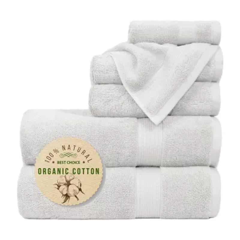 Trident Organica 6-pc. Solid Bath Towel Set