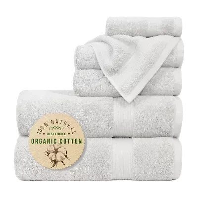 Trident Organica 6-pc. Solid Bath Towel Set