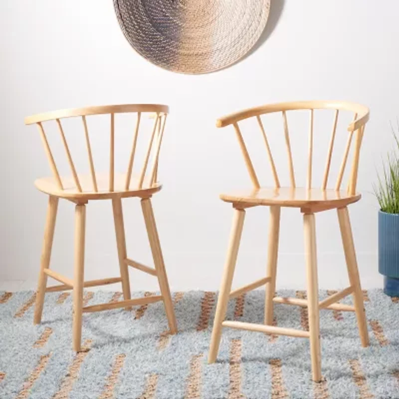 Safavieh Blanchard 2-pc. Counter Height Bar Stool