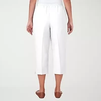 Alfred Dunner Classics Womens Straight Capri Pant