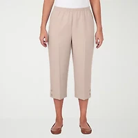 Alfred Dunner Classics Womens Straight Capri Pant