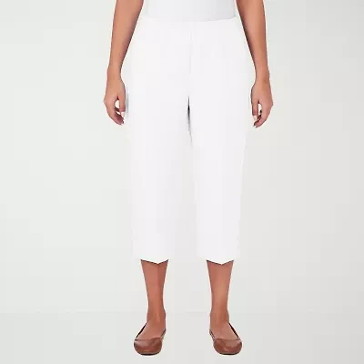 Alfred Dunner Classics Womens Straight Capri Pant