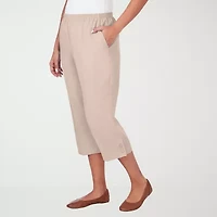 Alfred Dunner Classics Womens Straight Capri Pant