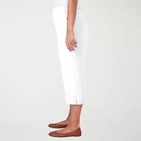 Alfred Dunner Classics Womens Straight Capri Pant
