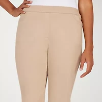 Alfred Dunner Classics Womens 14" Mid Rise Stretch Fabric Bermuda Short