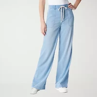 Gloria Vanderbilt Womens Wide Leg High Rise Drawstring Pant