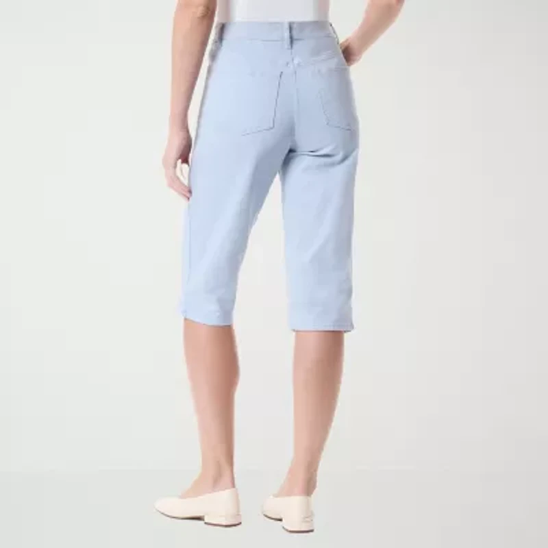 Gloria Vanderbilt Womens Straight Mid Rise Skimmer Pant