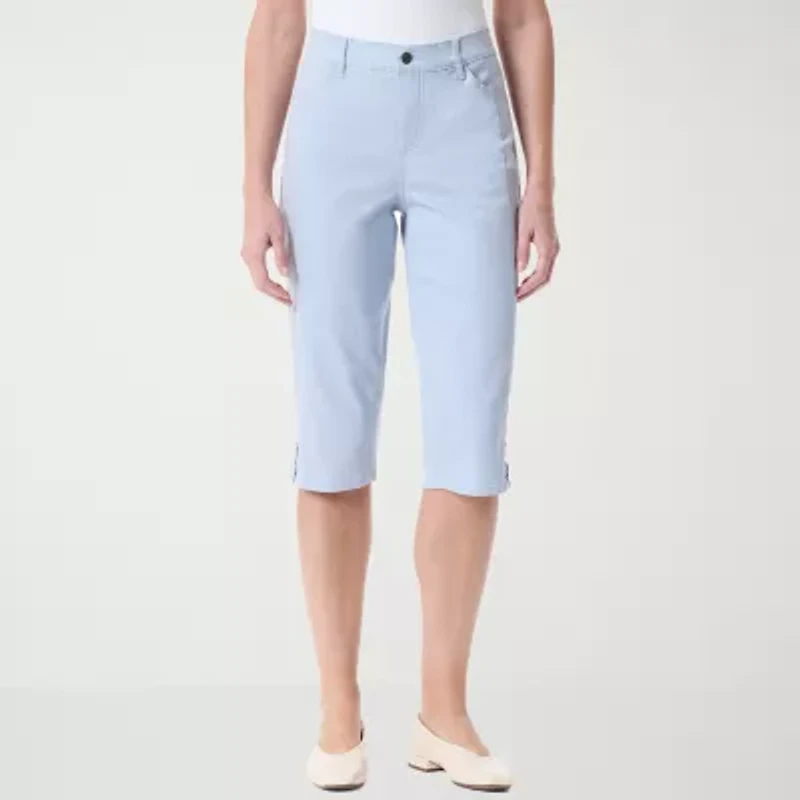 Gloria Vanderbilt Womens Straight Mid Rise Skimmer Pant