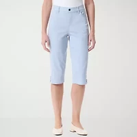 Gloria Vanderbilt Womens Straight Mid Rise Skimmer Pant