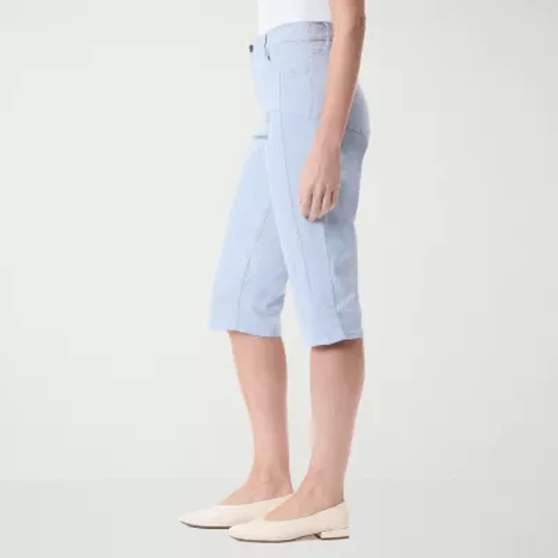 Gloria Vanderbilt Womens Straight Mid Rise Skimmer Pant