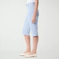 Gloria Vanderbilt Womens Straight Mid Rise Skimmer Pant